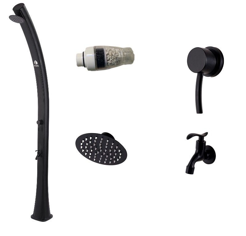 Sined Sole black garden shower